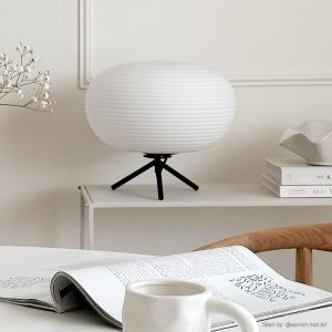 Moderne tafellamp wit, Davide, met schakelaar