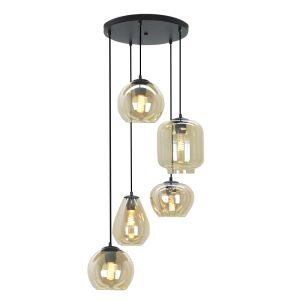 Moderne hanglamp amber, Caia