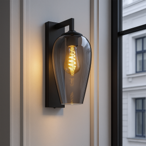 Design wandlamp grijs, Andy