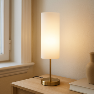 Moderne tafellamp wit, Gaya, met schakelaar