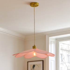 Landelijke hanglamp roze, Nena