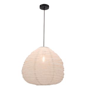 Landelijke hanglamp beige, Leila