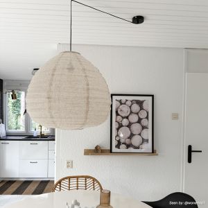 Landelijke hanglamp beige, Leila