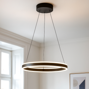 Design hanglamp zwart, Lava, 46W, 3000K LED