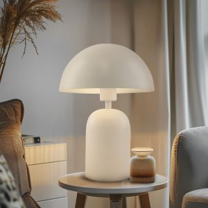 Moderne tafellamp wit, Isha, met schakelaar