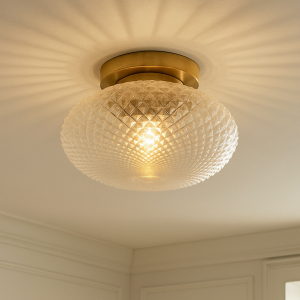 Retro plafondlamp messing, Valesca