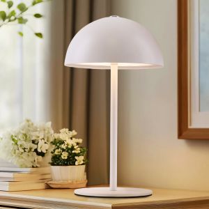 Retro tafellamp wit, Douwe, 4W, dim to warm LED, met touchdimmer