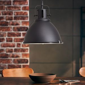 Industriële hanglamp zwart, Alexi