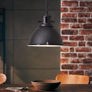 Industriële hanglamp zwart, Alexi