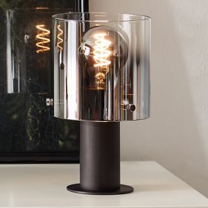 Design tafellamp Nour, Glas, met Aan/uit schakelaar op het snoer