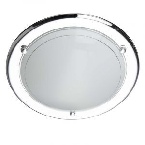 Glazen plafondlamp chroom, Angely