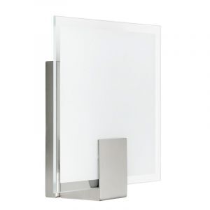 Glazen wandlamp chroom, Bridget