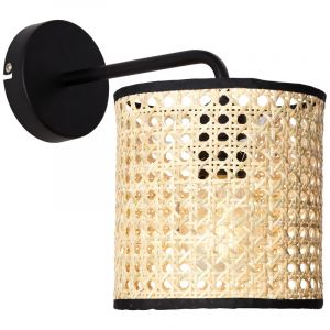 Landelijke wandlamp Emmelie, Rotan