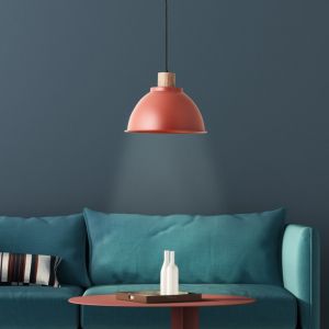 Landelijke hanglamp rood, Thalina