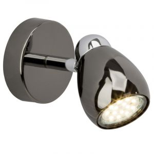 Metalen wandlamp zwart, Khadra
