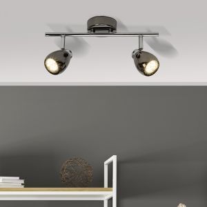 Metalen plafondlamp zwart, Khadra, 3W, 3000K LED