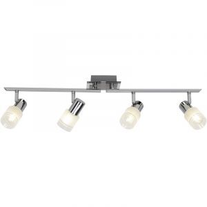 Metalen plafondspot chroom, Blake, 28W, 2700K LED