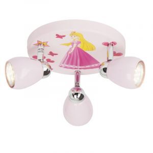Roze kinderkamer plafondspot Rinze, Princes