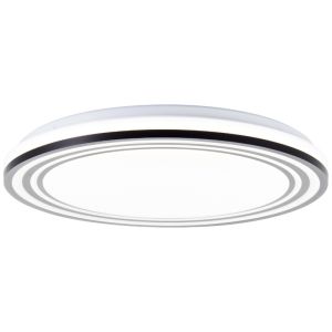 Moderne plafondlamp zwart, Merlijn, 36W, white switch LED, met afstandsbediening
