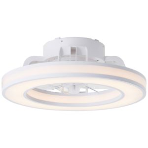 Moderne plafondventilator wit, Yari, 26W, RGBW LED, met afstandsbediening