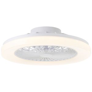 Moderne plafondventilator wit, Soren, 40W, warm tot koud wit verstelbare LED, met afstandsbediening