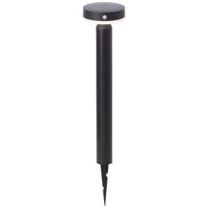 Metalen staande buitenlamp op zonne-energie zwart, Kubilay, 3W, 4000K LED, IP44