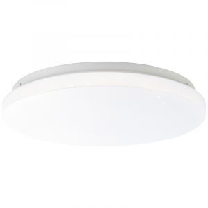 Witte plafonniere Julie, metaal, 18W neutraal wit LED