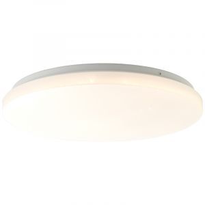 Witte plafonniere Julie, metaal, 24W warm wit LED