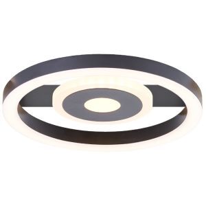 Design plafonnière zwart, Konrad, 9W, 3000K LED