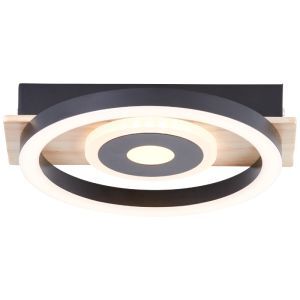 Design plafonnière bruin, Konrad, 9W, 3000K LED