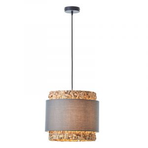 Landelijke hanglamp grijs, Vibeke