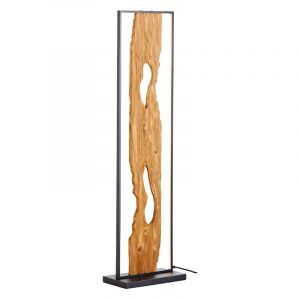 Landelijke vloerlamp bruin, Raynor, 20W, 3000K LED, met schakelaar