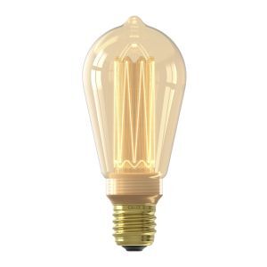 Dimbare Calex E27 LED Edison lamp amber, 3,5W, 1800K
