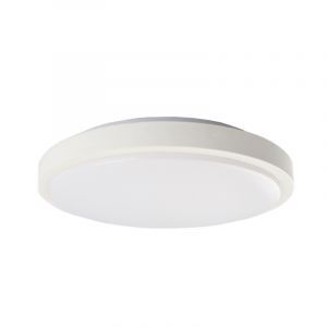 Moderne plafonniere Kos, wit, klein, met geïntegreerd LED