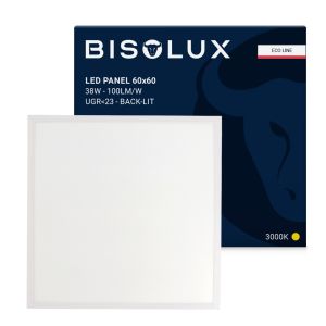 LED paneel 60x60 - 38W - 3000K - back-lit