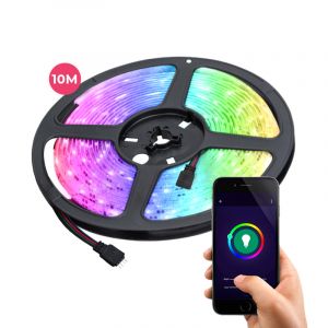 10 meter smart wifi LED strip met USB-aansluiting, 30w, RGB (alle kleuren)