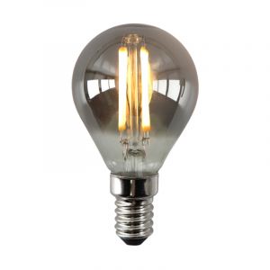 Dimbare Olucia E14 LED lamp, P45, 3W, Smoke glas, 2200k