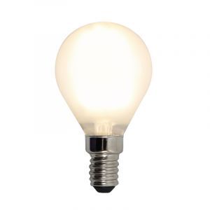 Dimbare Olucia E14 LED lamp, P45, 3W, Wit glas, 2700k