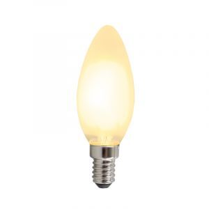Dimbare Olucia E14 LED kaars, 3W, Wit glas, 2700k
