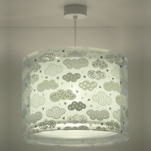 Babykamer hanglamp wolkjes - Groen
