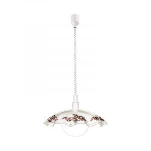 Witte klassieke hanglamp glas, Kaj