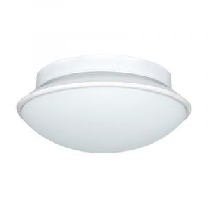 Witte wandlamp Nicoletta, staal, IP44