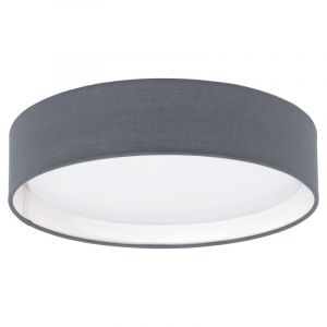 Grijze moderne plafonnière stof, Abano, 12W, 3000K LED