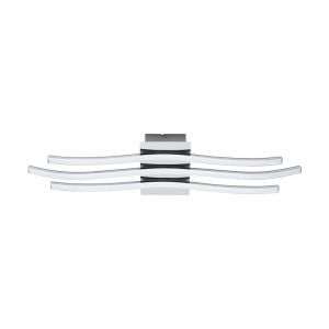 Chromen moderne plafondlamp kunststof, Therese, 26W, 3000K LED