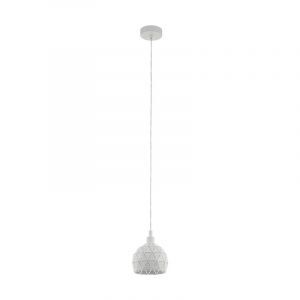 Witte moderne hanglamp staal, Silva