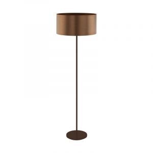 Bruine design vloerlamp kunststof, Noor, met schakelaar