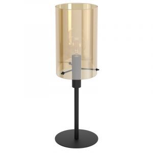 Zwarte moderne tafellamp, Ritesh, staal