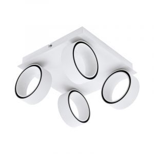 Witte moderne plafondspot, Gabi, aluminium, 5w 3000K (warm wit) LED