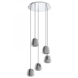 Moderne hanglamp rookglas, Gauke