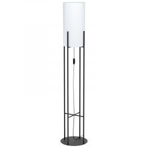 Zwarte retro vloerlamp, Patty, staal